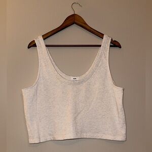 Aerie terrycloth sweater tank with side detail